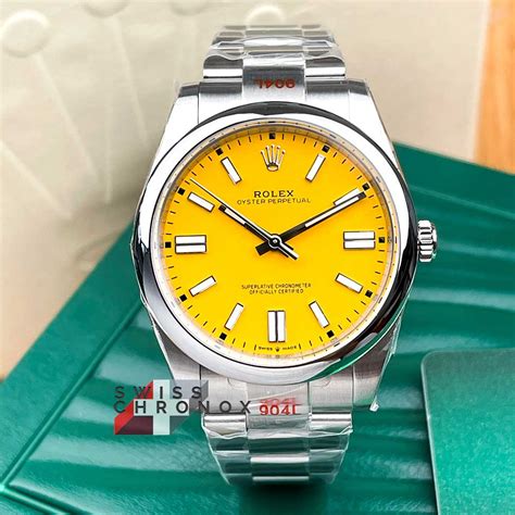 rolex oyster perpetual yellow face|rolex oyster perpetual prix.